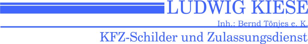 Logo Ludwig Kiese Kfz-Schilder und Zulassungsdienst